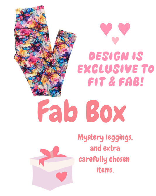 Fab Box Dragonfly Full Length Thigh Pocket Leggings