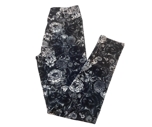 Black Cat Full Length Leggings