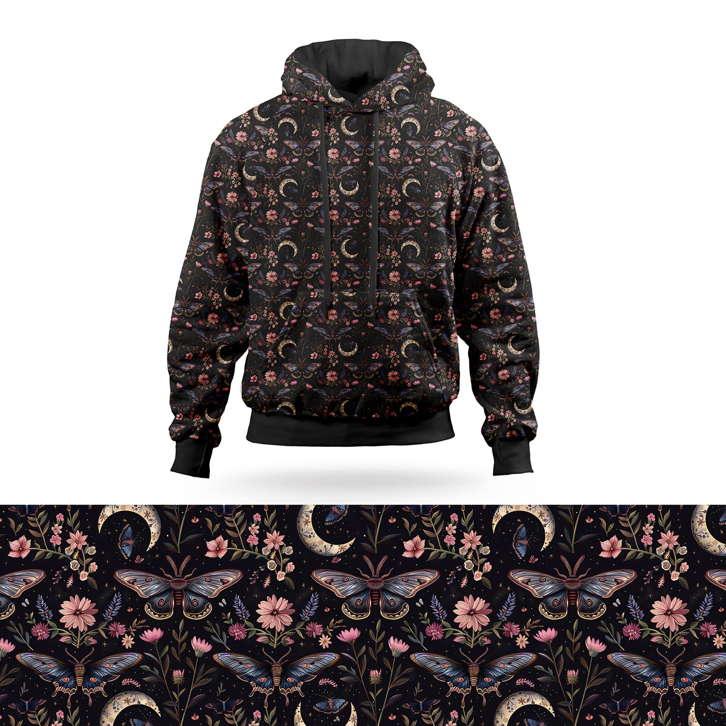 Preorder Night Garden hoodie. Ends 31st October, available early to mid December