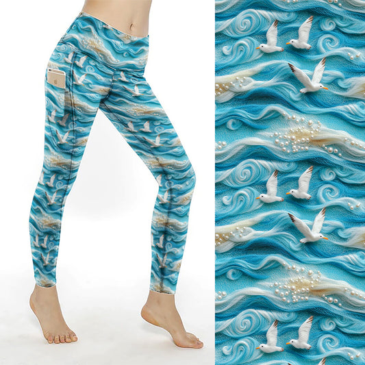 Preorder Gull Power thigh pocket full length leggings. Ends 31st December, available early to mid February