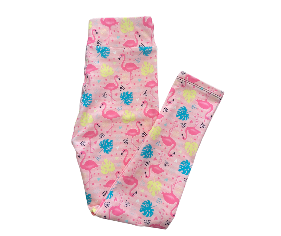 Kids Flamingo full length leggings