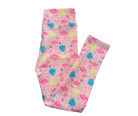 Kids Flamingo full length leggings