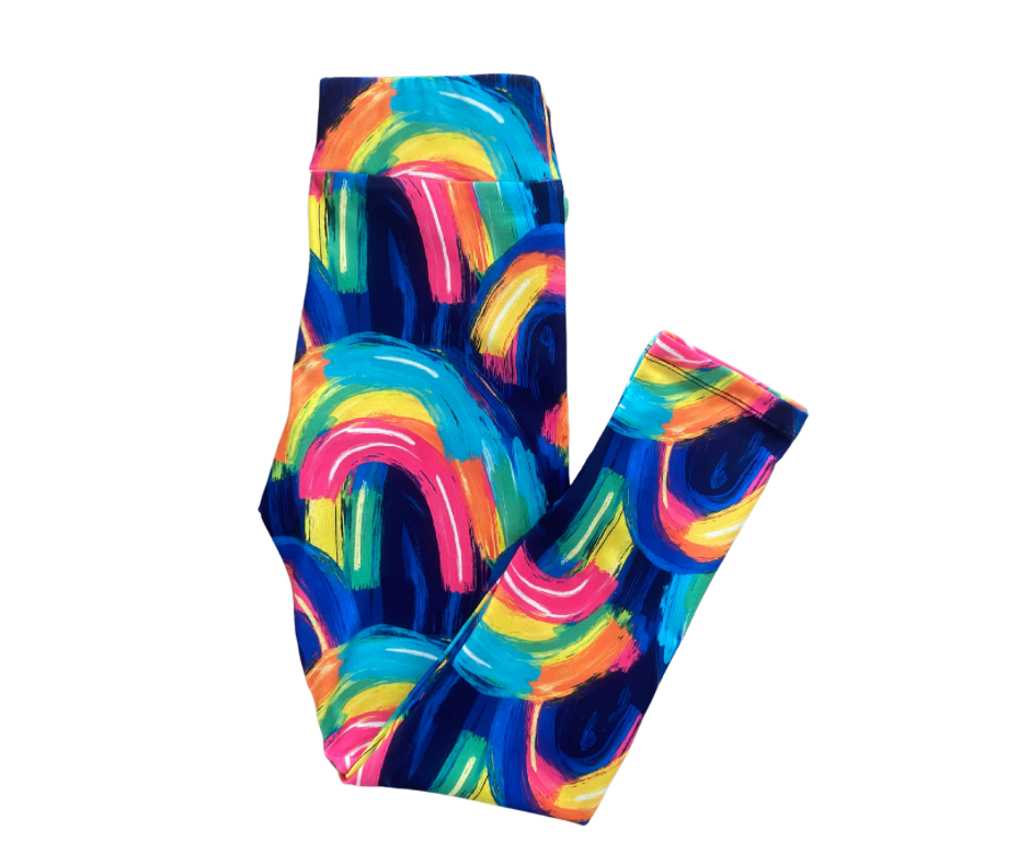Rainbow full length leggings