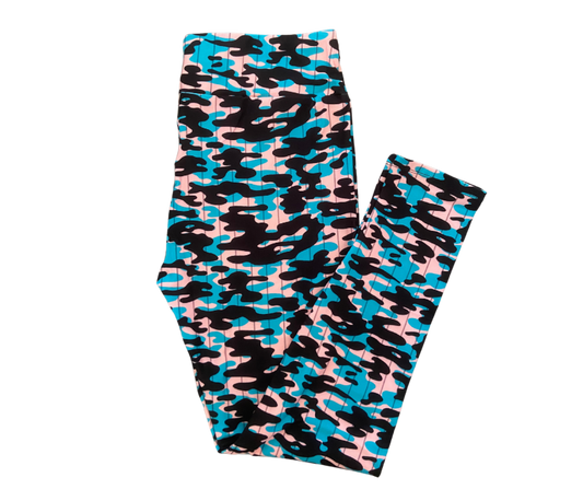 Pastel Camo full length leggings