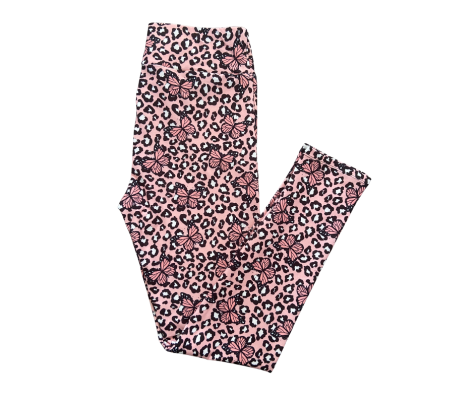Leopard Butterfly full length leggings