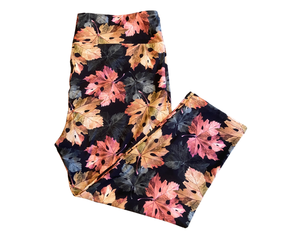Autumn Leaves Capri π Leggings