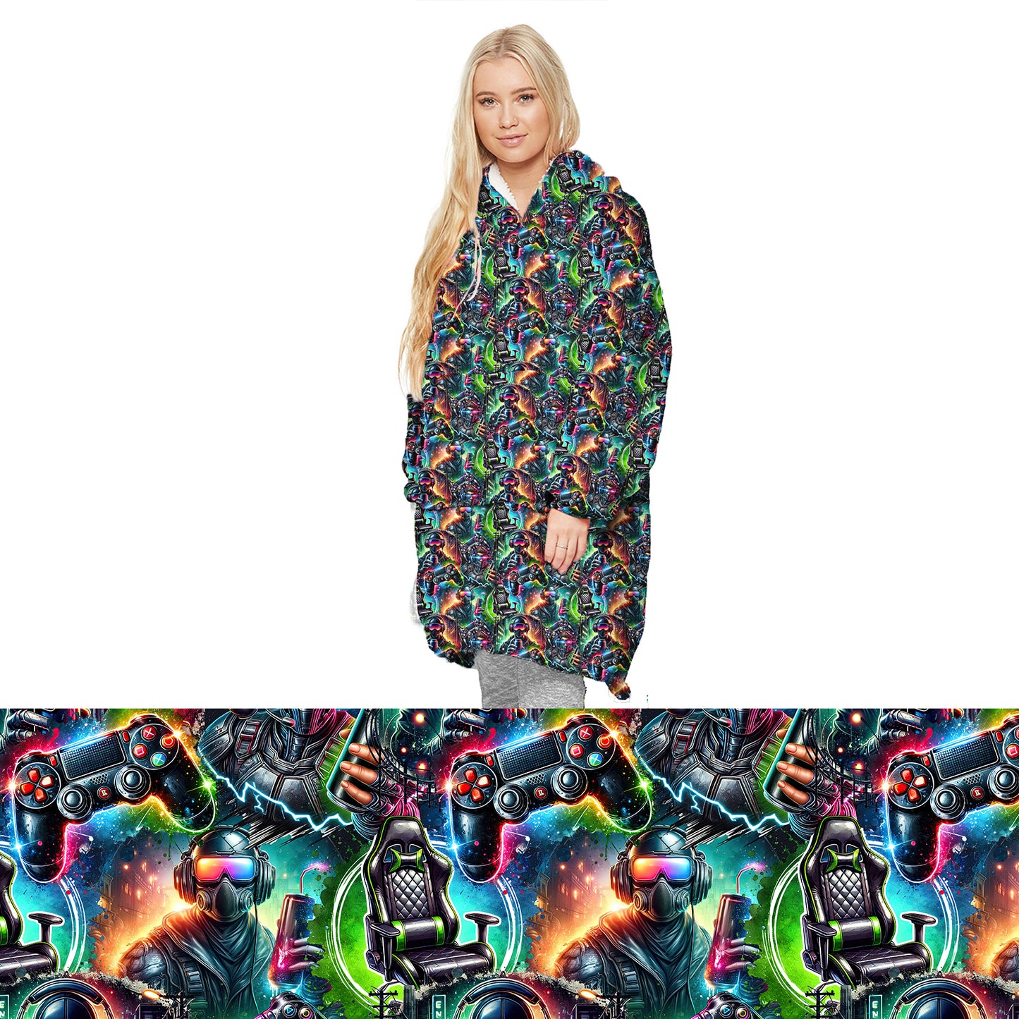 Preorder Gamer oversized hooded blanket. Ends 31st October, available early to mid December