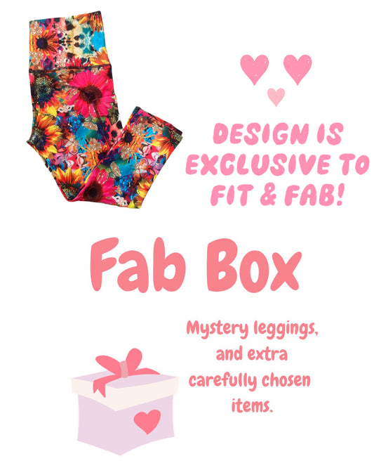 Fab Box Sunflower Capri Thigh Pocket Leggings