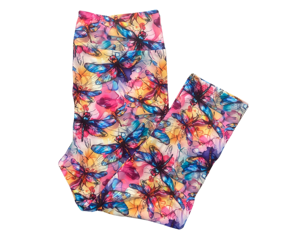 Dragonfly Capri Leggings