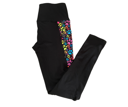 Rainbow Paws Full Length Triangle Pocket Leggings