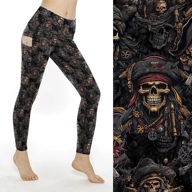 Preorder Shiver Me Timbers thigh pocket full length leggings. Ends 31st October, available early to mid December