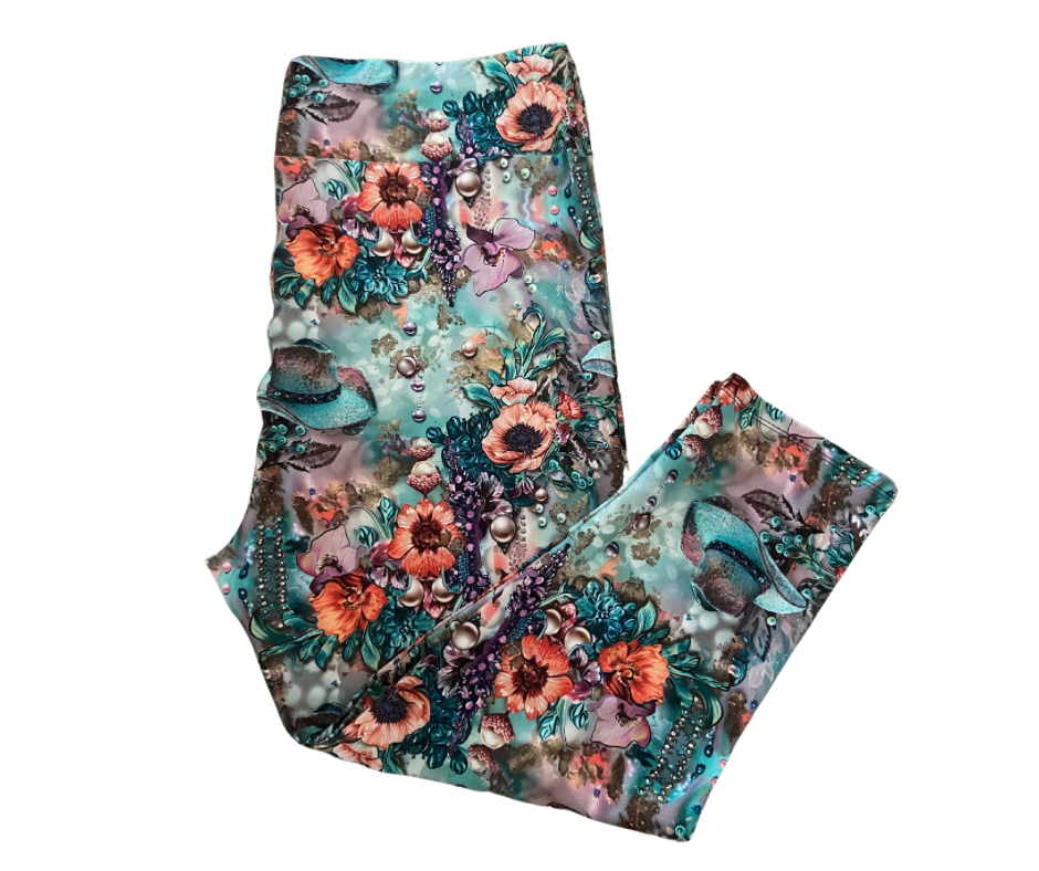 Boho Cowgirl Capri Leggings