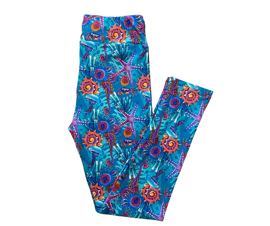 Starfish Waters Full Length Leggings