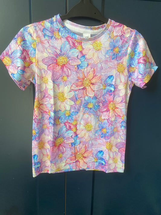 Kids Iridescent Flower T-Shirt