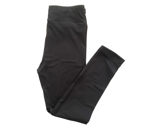 Kids plain black full length leggings