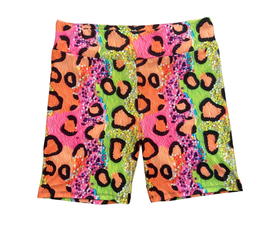 Neon Leopard Shorts
