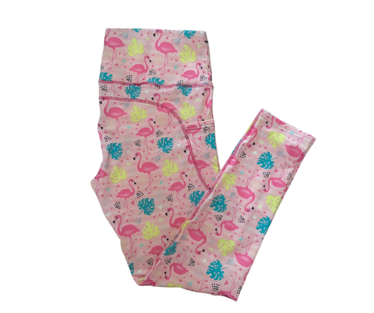 Flamingo full length pocket leggings