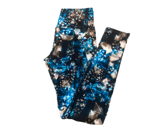 Blue Ice Full Length Thigh Pocket Leggings