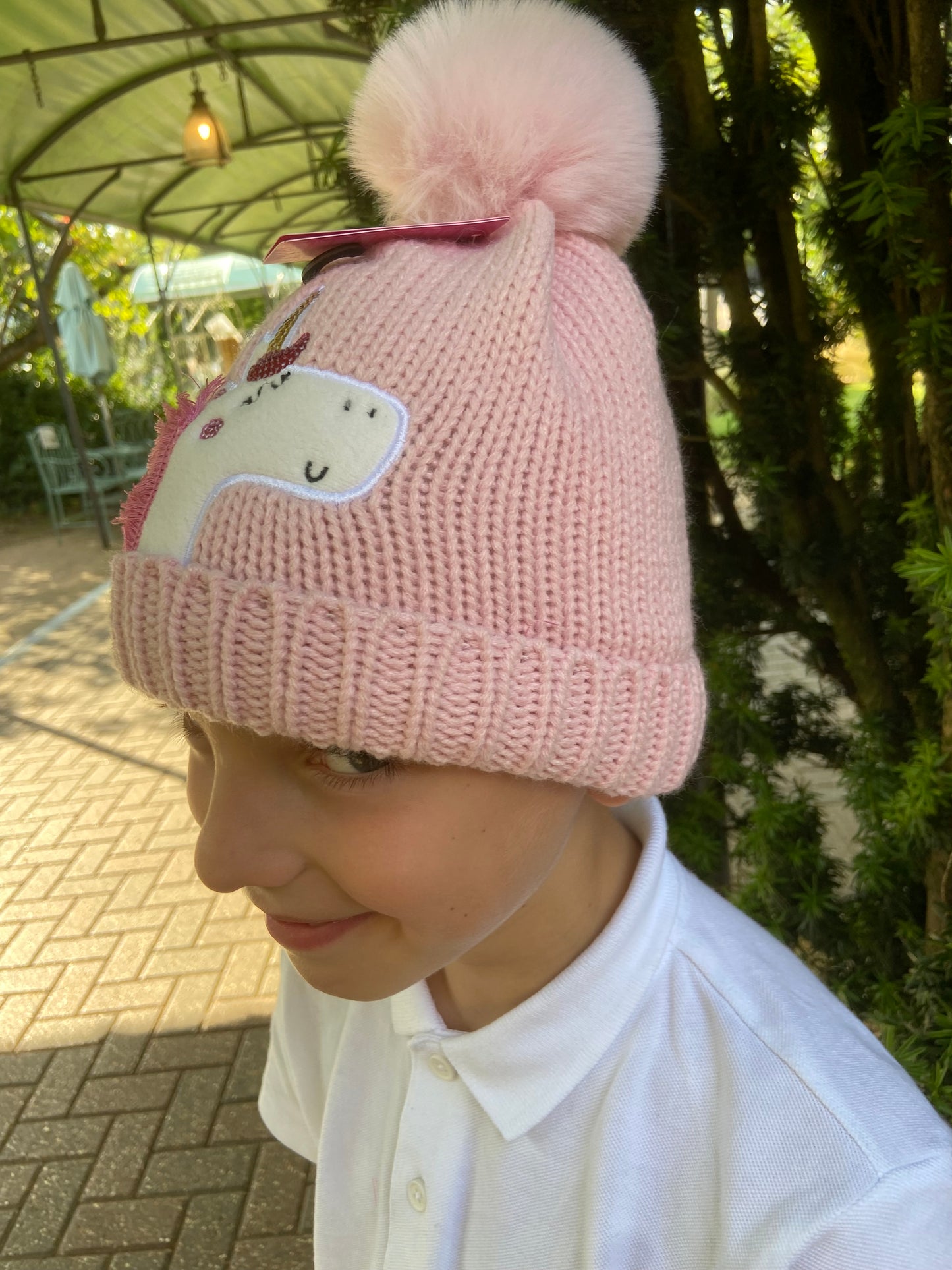 Kids Unicorn Bobble Hat was £7.99 now £3.00