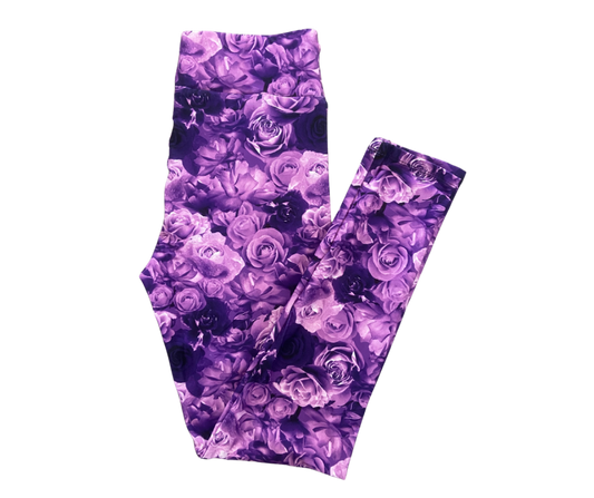 Purple Rose full length leggings