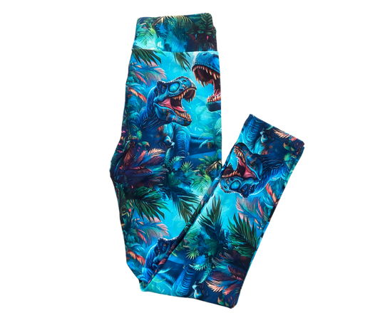 Kids Epic Dino full length leggings