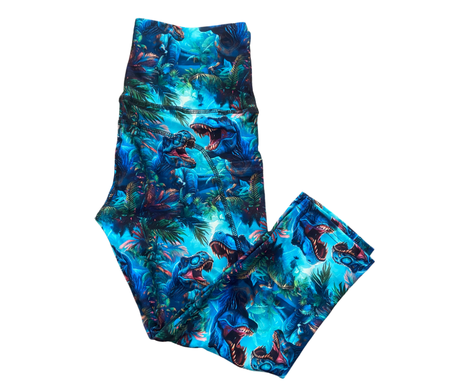 Epic Dino thigh pocket Capri leggings