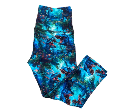 Epic Dino thigh pocket Capri leggings