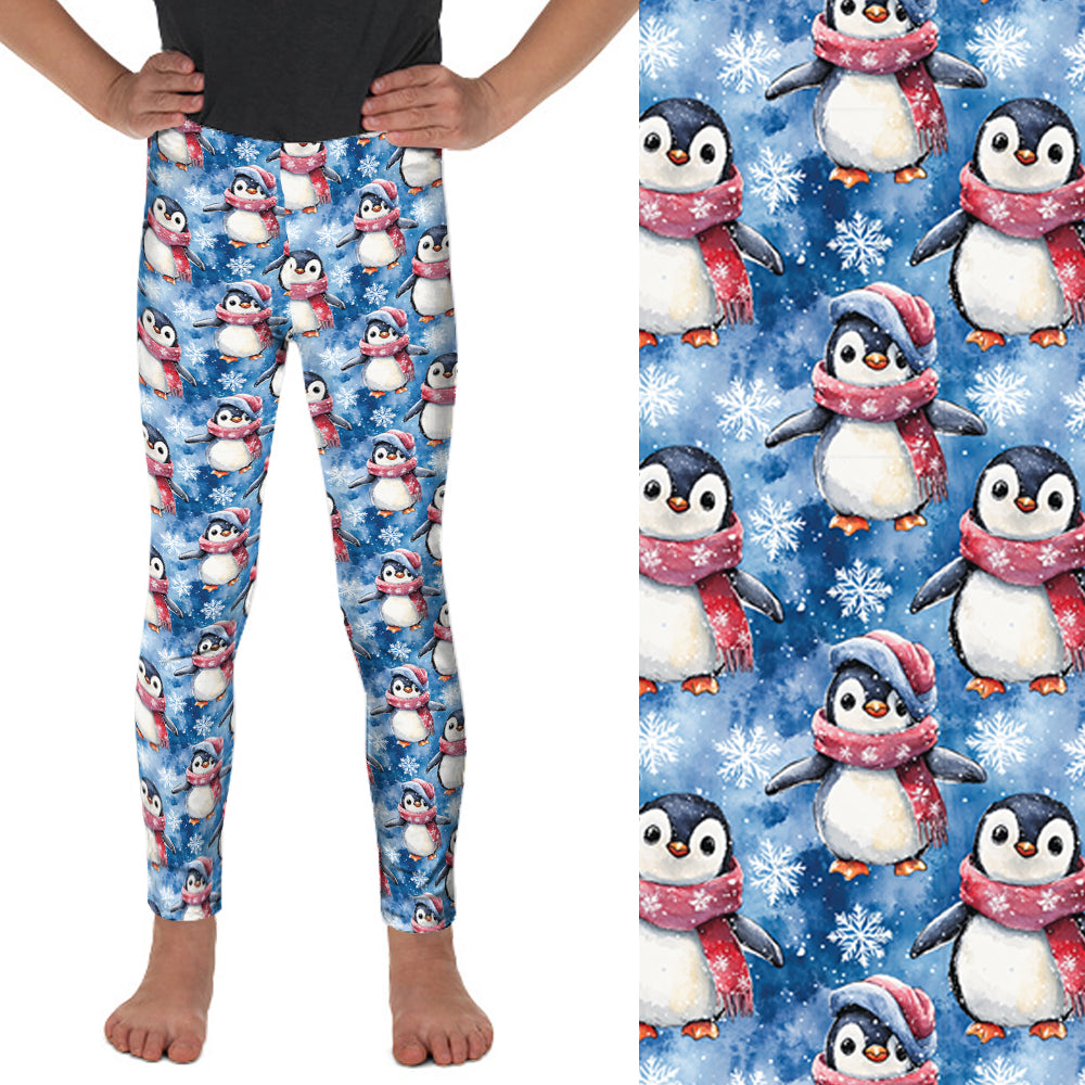 Preorder Kids Cute Penguin full length leggings, ends 30th September available early to mid November