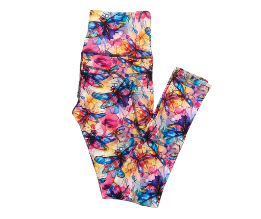 Dragonfly full length thigh pocket leggings