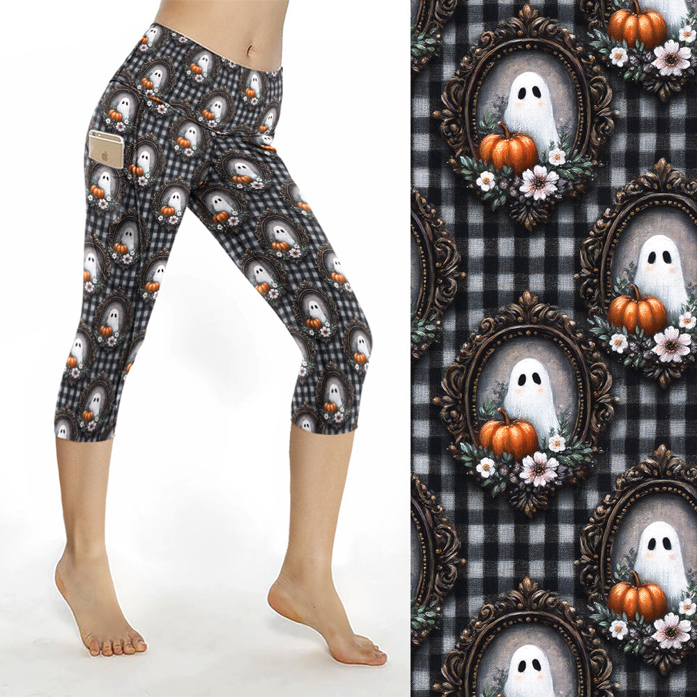 Preorder Ghost Mirror thigh pocket Capri leggings, ends 25th August, available early October