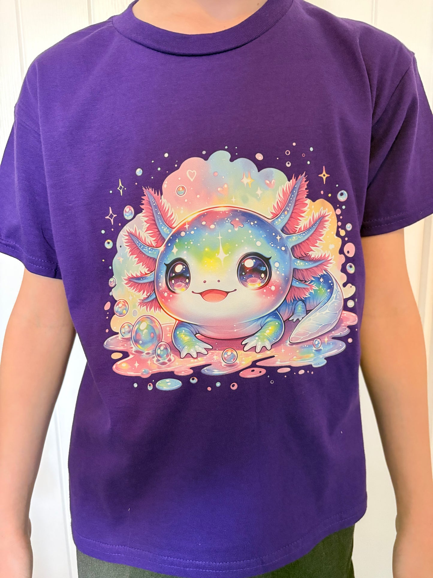 Kids and Adult Axolotl T-shirt