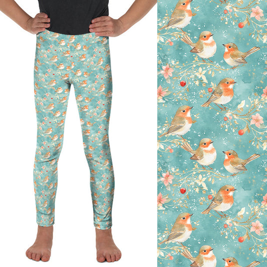 Kids preorder Robins Winter Wish full length leggings. Ends 31st October, available early to mid December.
