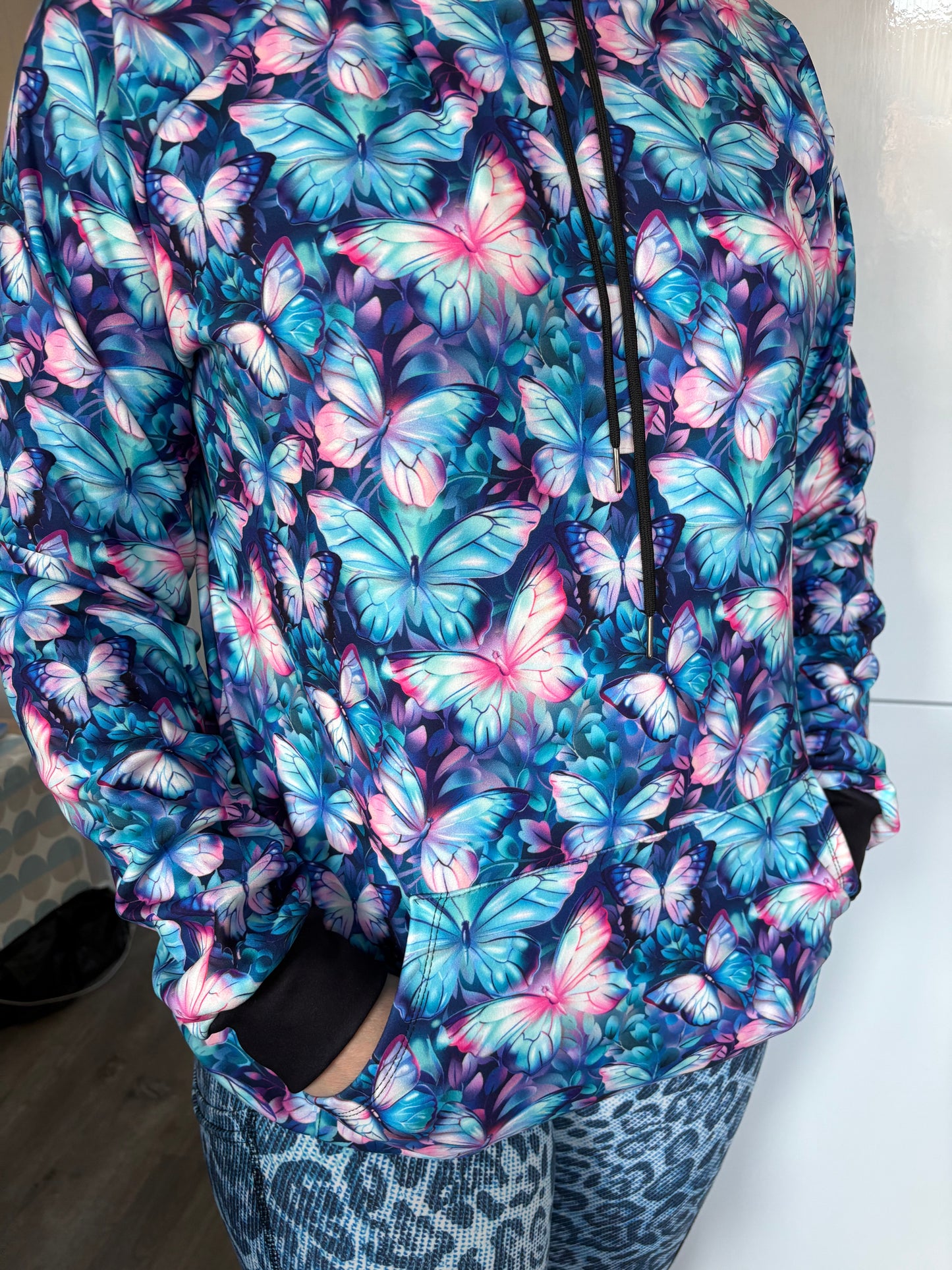 Neon Butterfly Hoodie