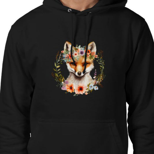 Fox and Flowers Hoodie