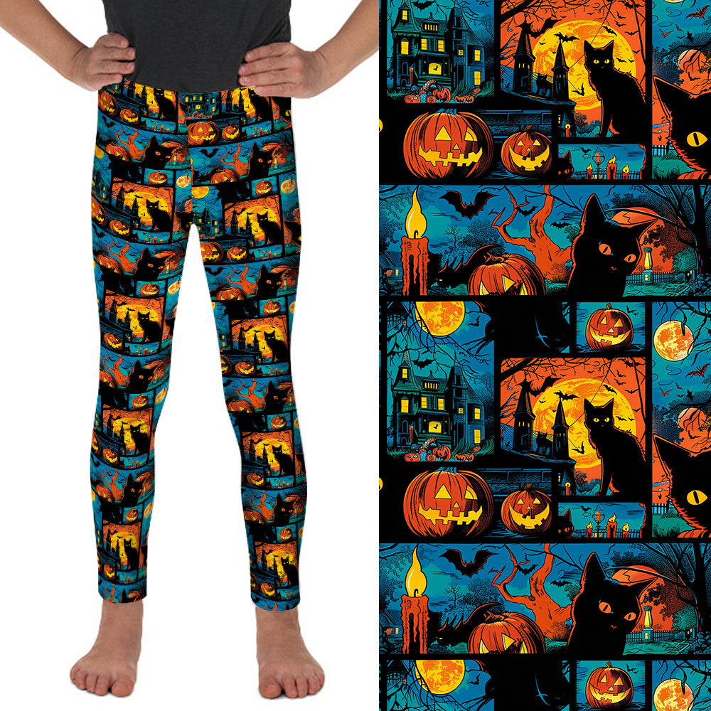 Preorder Kids Halloween full length leggings, ends 25th August, available early October
