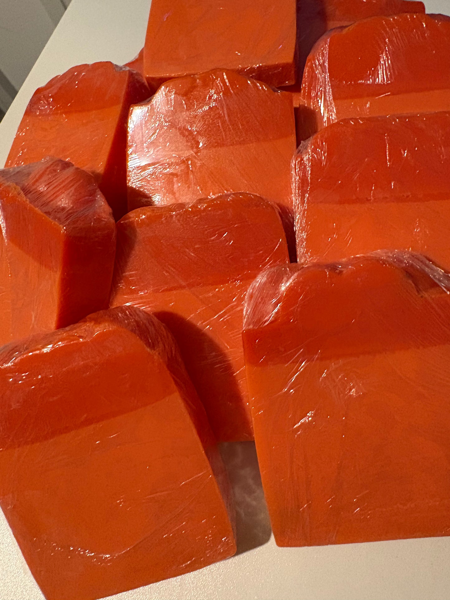 Pumpkin Spice soap slice