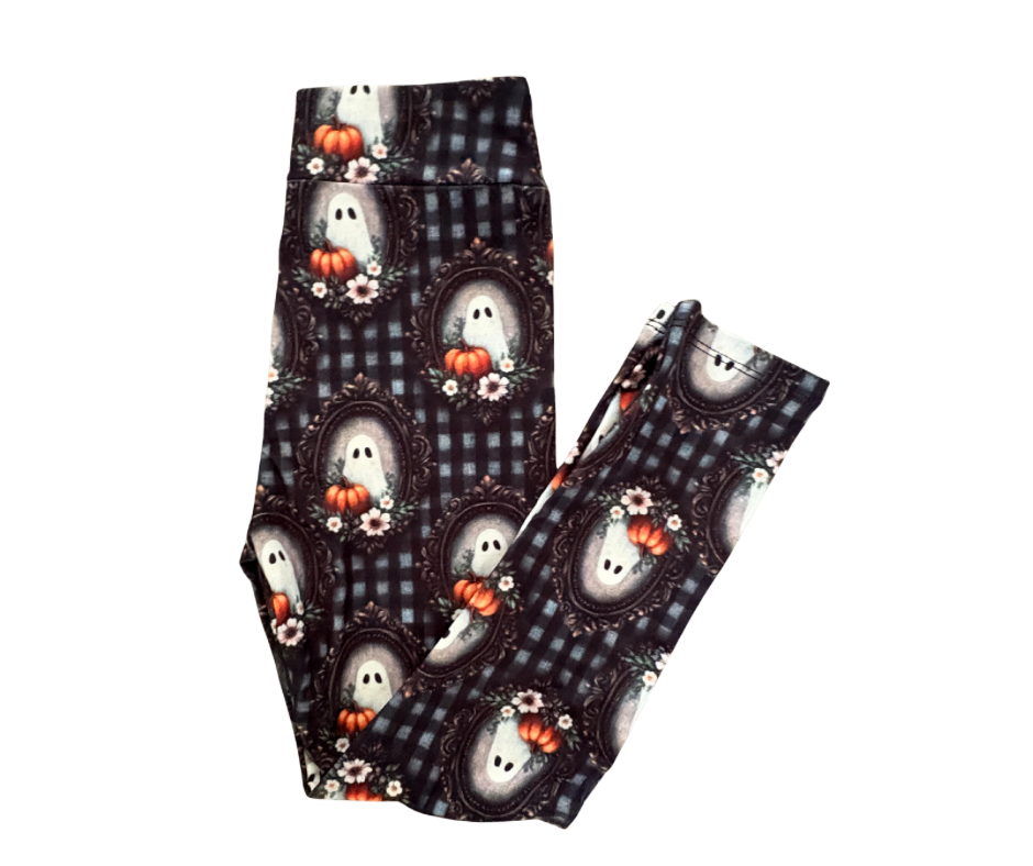 Kids Ghost Mirror full length leggings