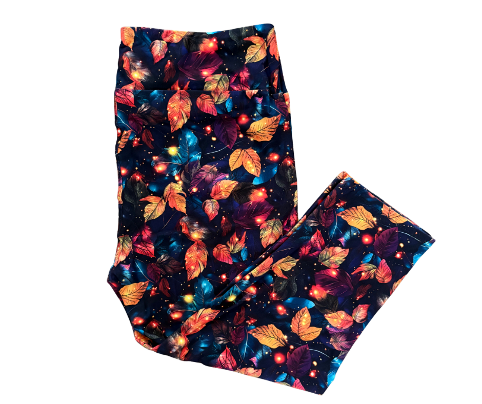 Autumn Leaves Capri leggings