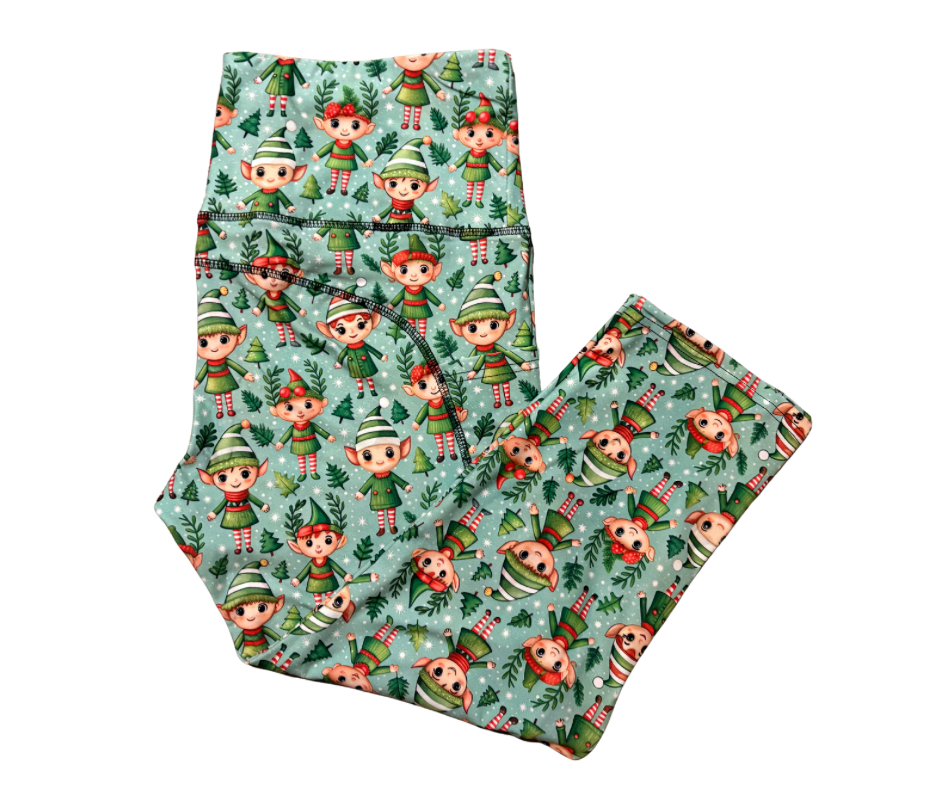 Elf Buddie Capri thigh pocket leggings
