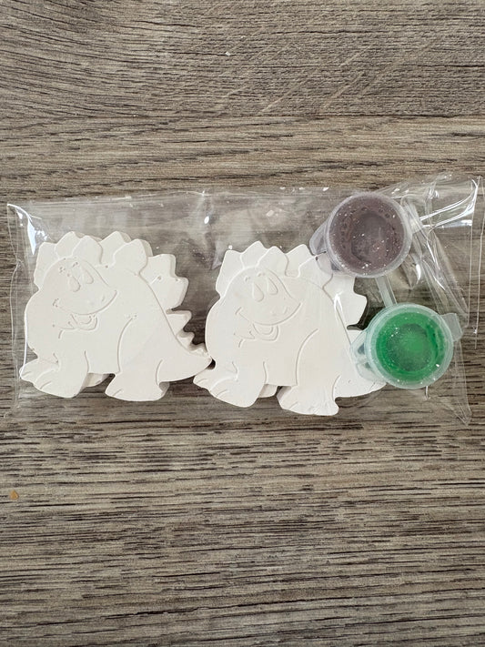 2 Dinosaur paint sets