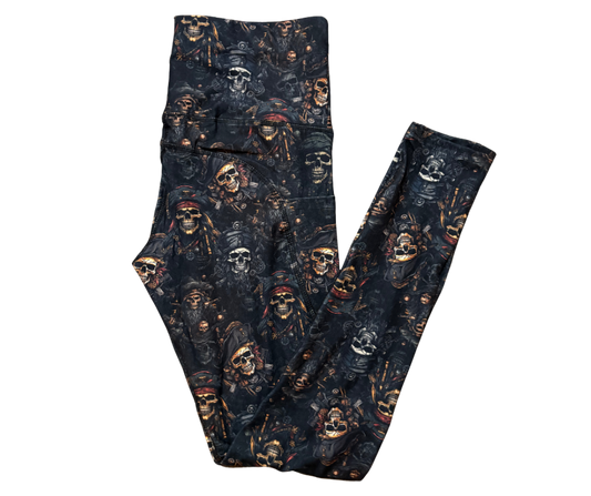 Shiver Me Timbers full length thigh pocket leggings