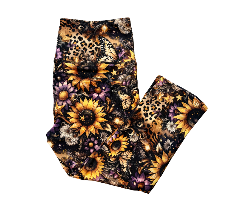 Bloom & Roam thigh pocket Capri leggings