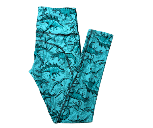 Walking With Dinos full length thigh pocket leggings