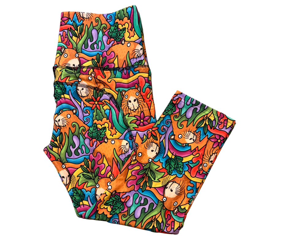 Leggybara thigh pocket Capri leggings