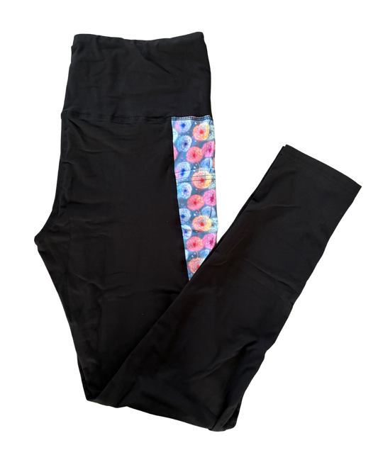 Colourburst Wishes full length triangle pocket leggings
