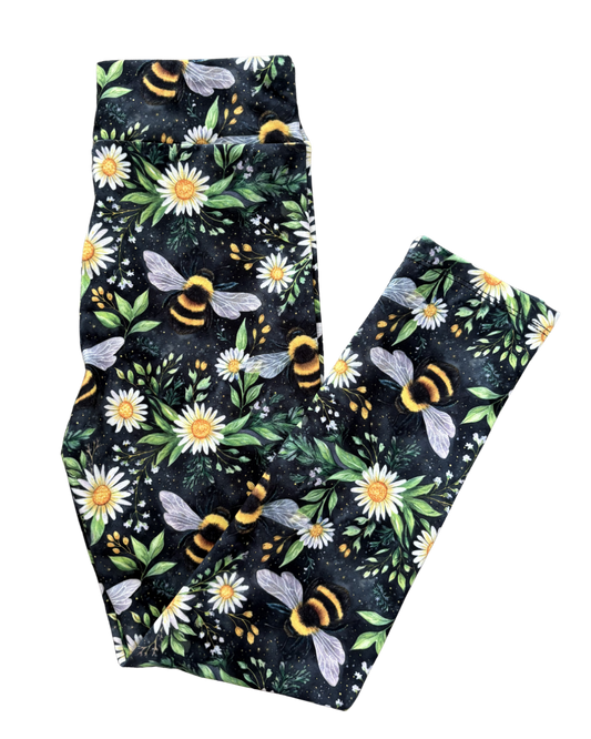 Kids Enchanted Bee Garden full length leggings