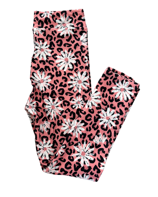Kids Daisy Gone Wild full length leggings