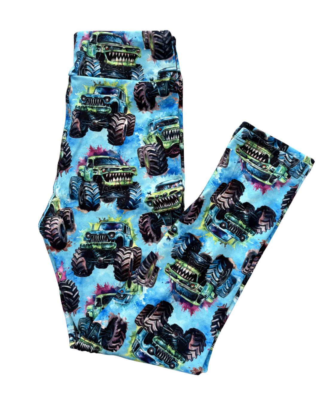 Kids Wild Wheels full length leggings