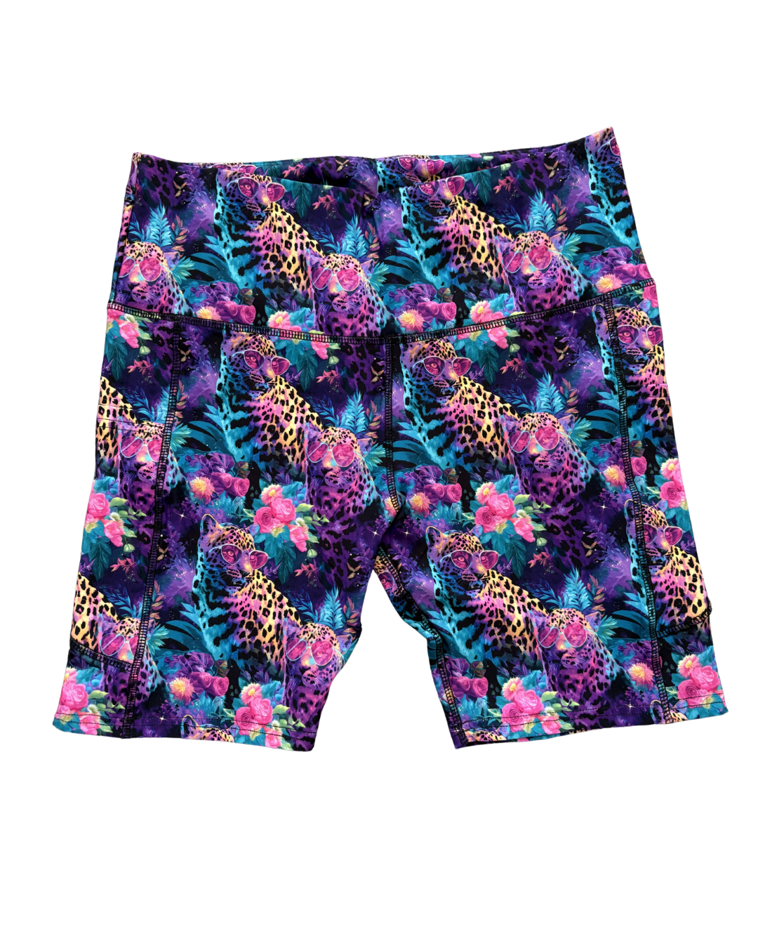 Wild Luxe Leopard thigh pocket shorts