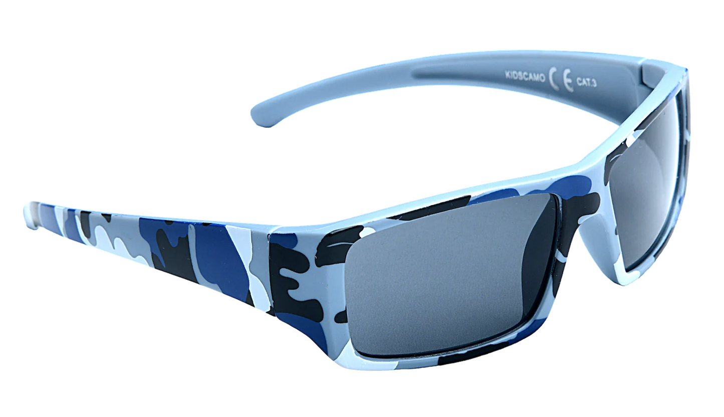 Kids Grey Camo Sunglasses